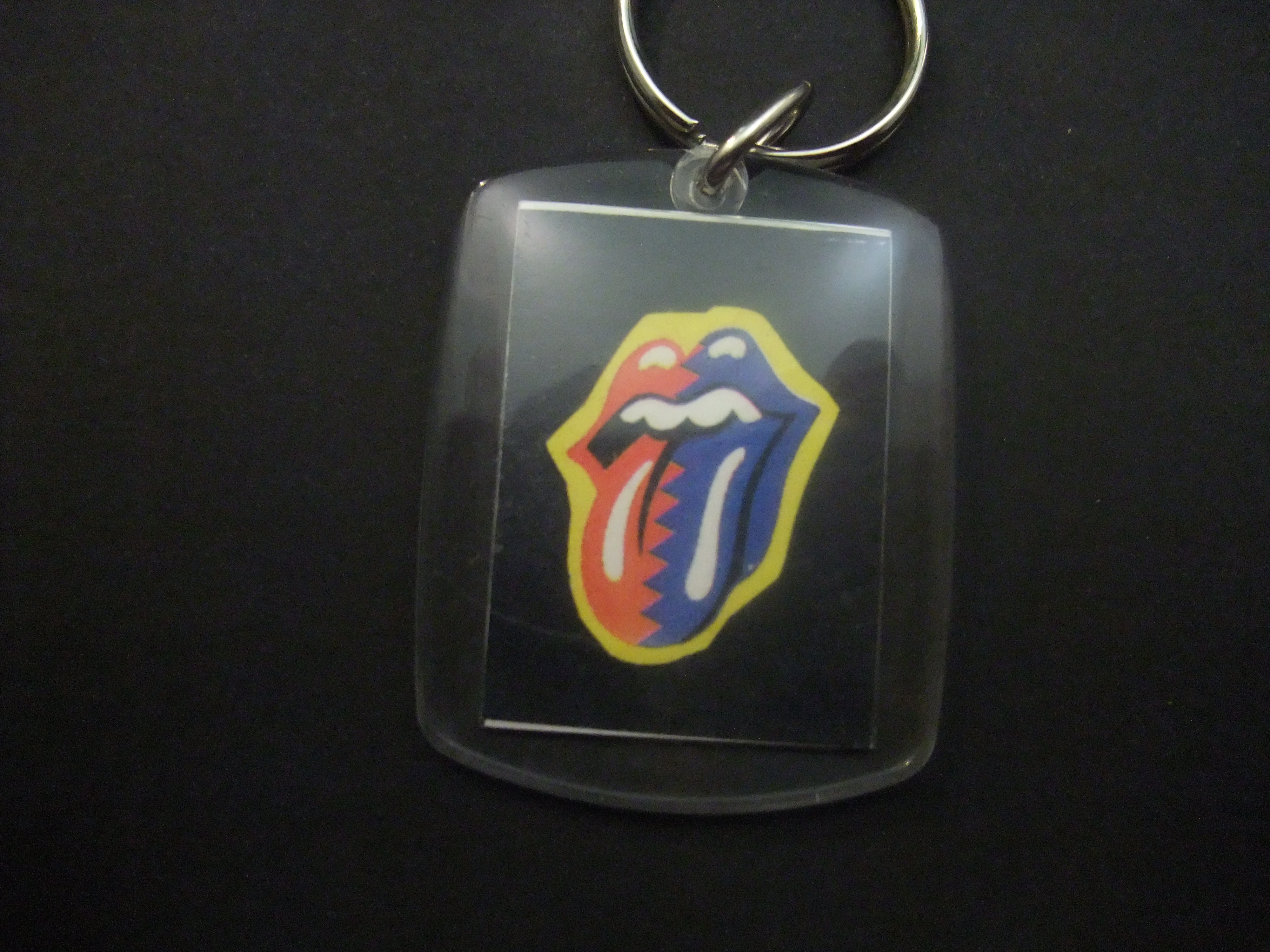 Rolling Stones logo tong meerkleurig sleutelhanger